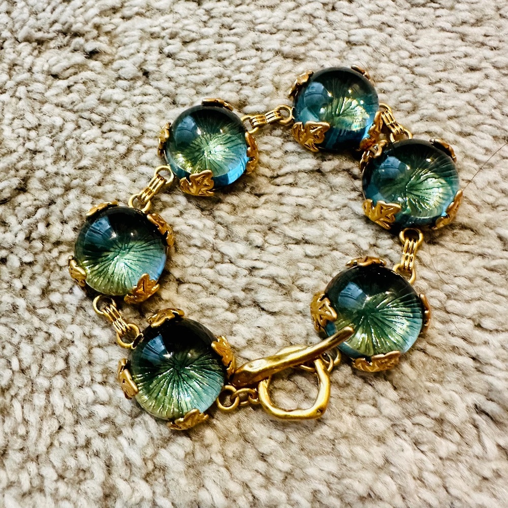 A REAL GERM❗️ French Turquoise  Color Glaze Bracelet✨